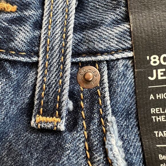 Levi's Premium Women 80s Mom Zip Fly High Rise Tapered Leg Jeans 23x30 Blue NWT - Picture 4 of 15